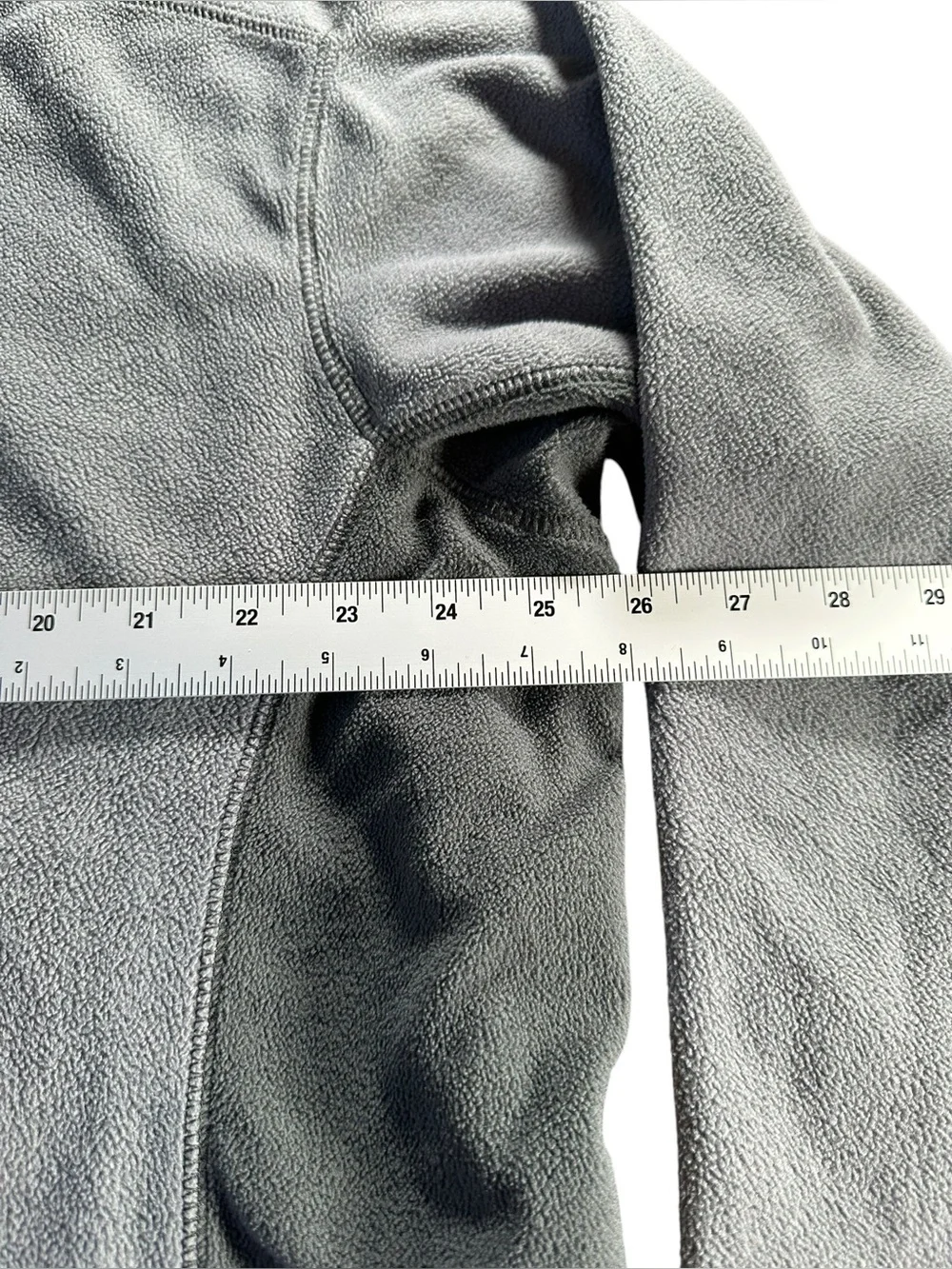 Columbia Light Gray Quarter-Zip Fleece Pullover 3X - Picture 9 of 12